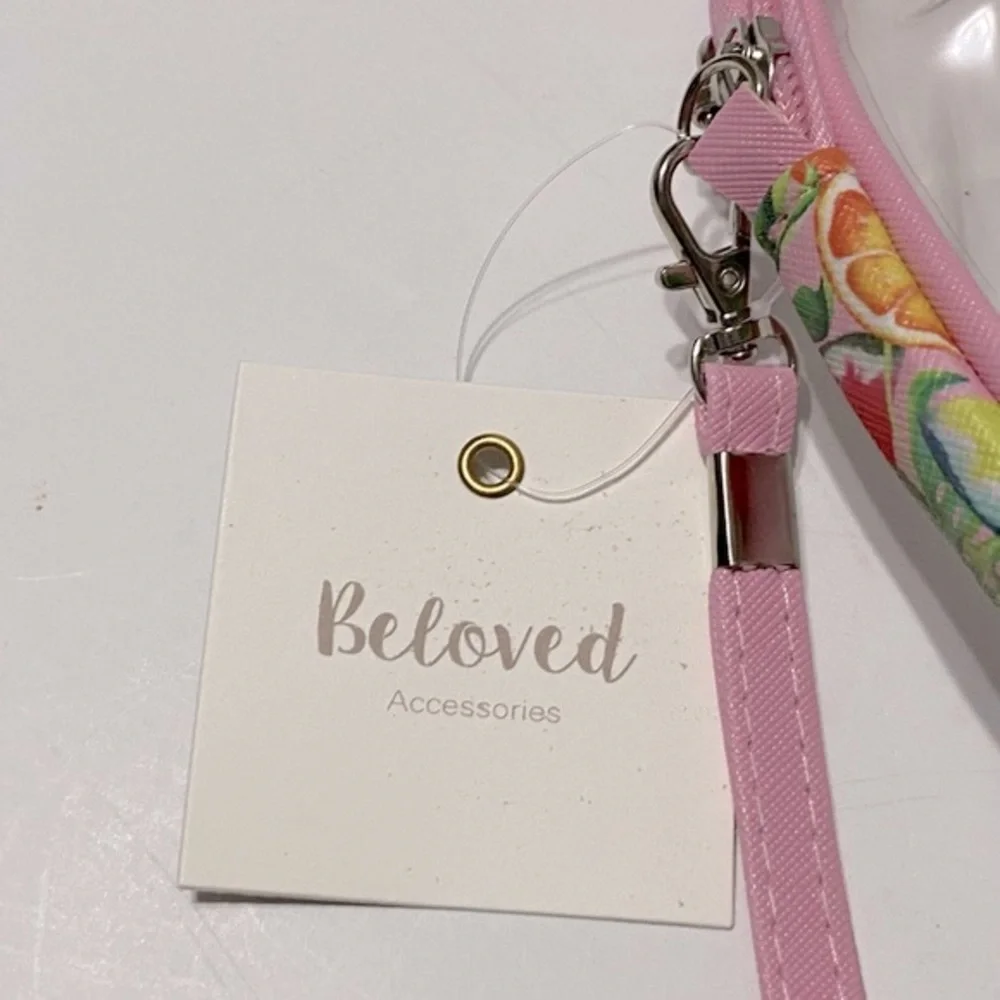 Beloved Set of Three Cosmetics Bags: One Clear and Two Watermelon Fruit Print